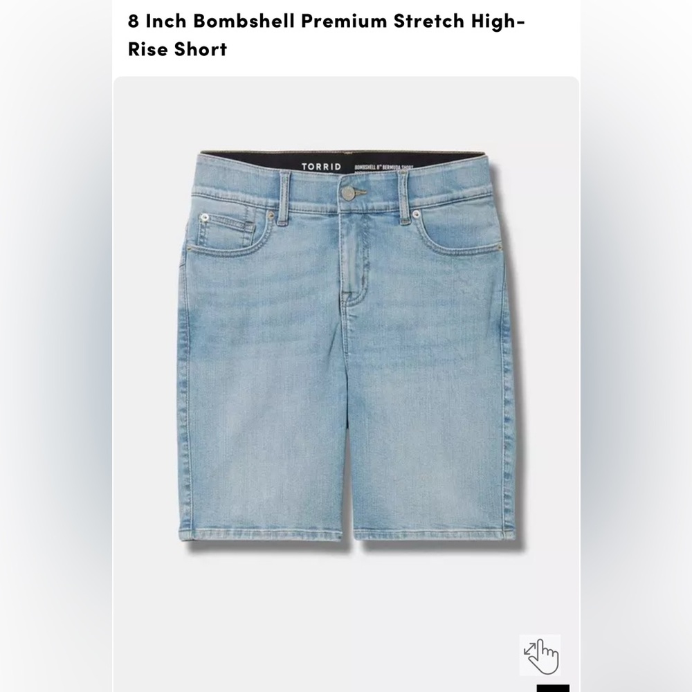 8 Inch Bombshell Premium Stretch High-Rise Short